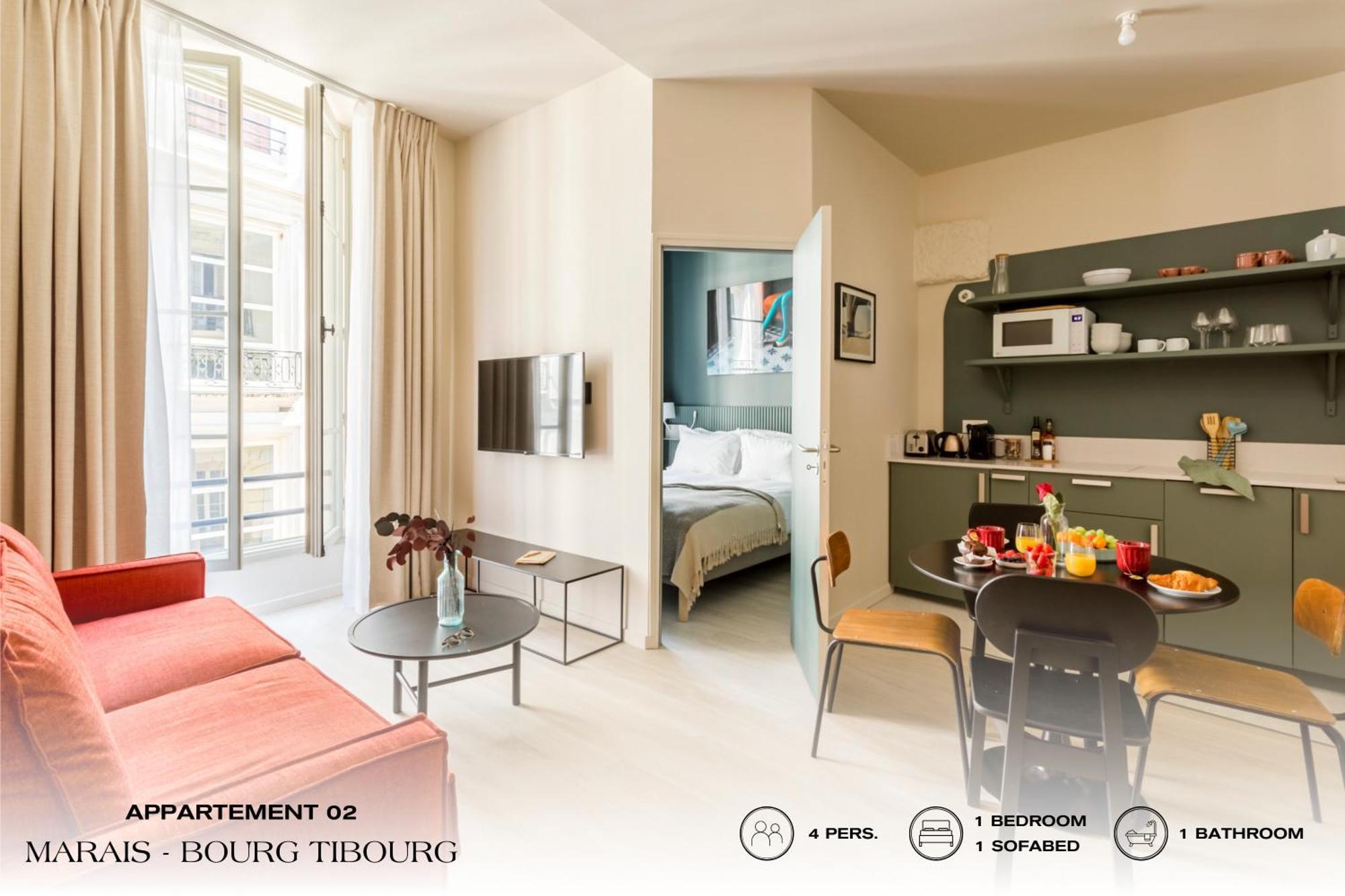 Beauquartier - Marais, Bourg Tibourg Apartment Paris Exterior photo