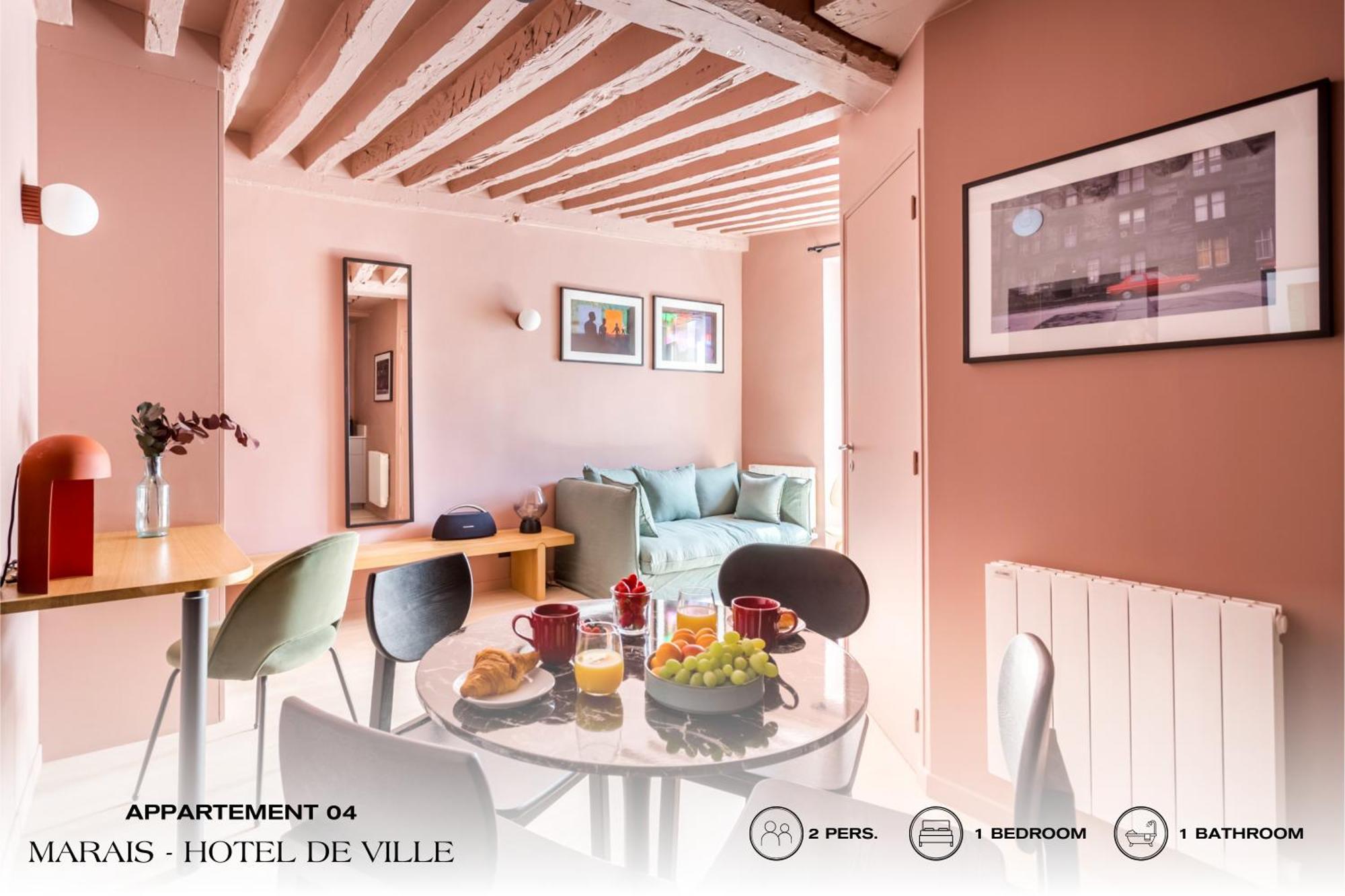 Beauquartier - Marais, Bourg Tibourg Apartment Paris Exterior photo