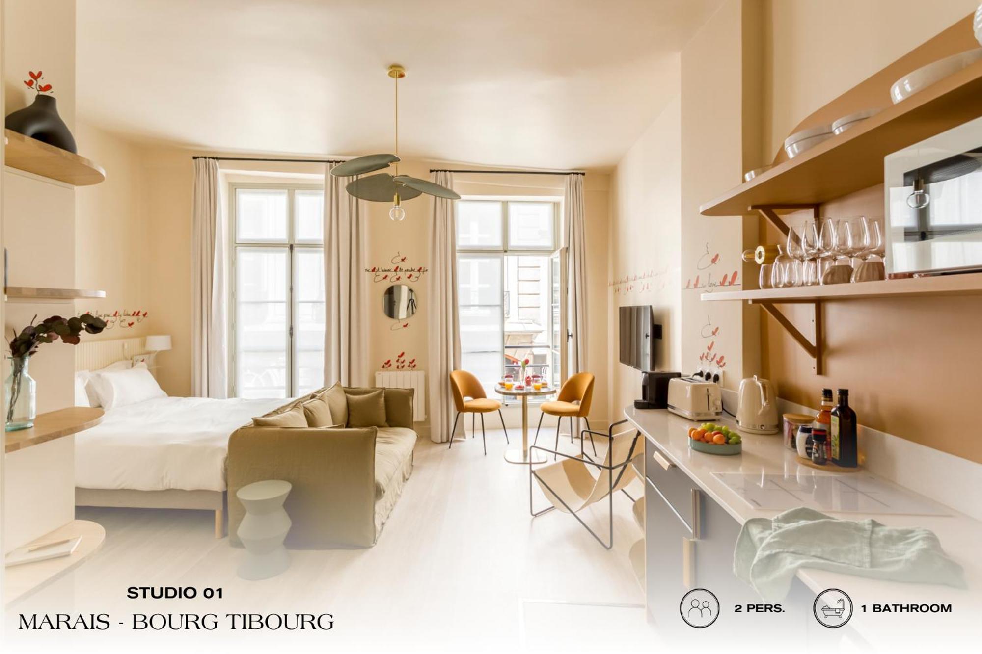 Beauquartier - Marais, Bourg Tibourg Apartment Paris Exterior photo