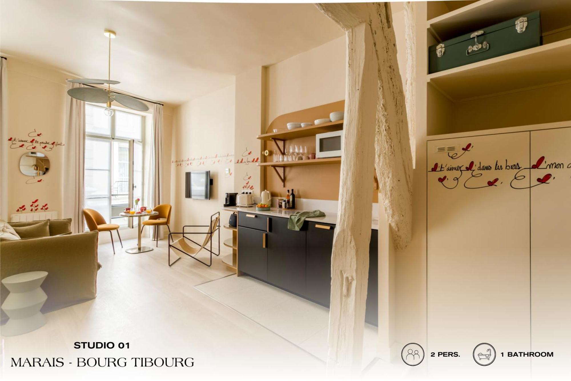 Beauquartier - Marais, Bourg Tibourg Apartment Paris Exterior photo