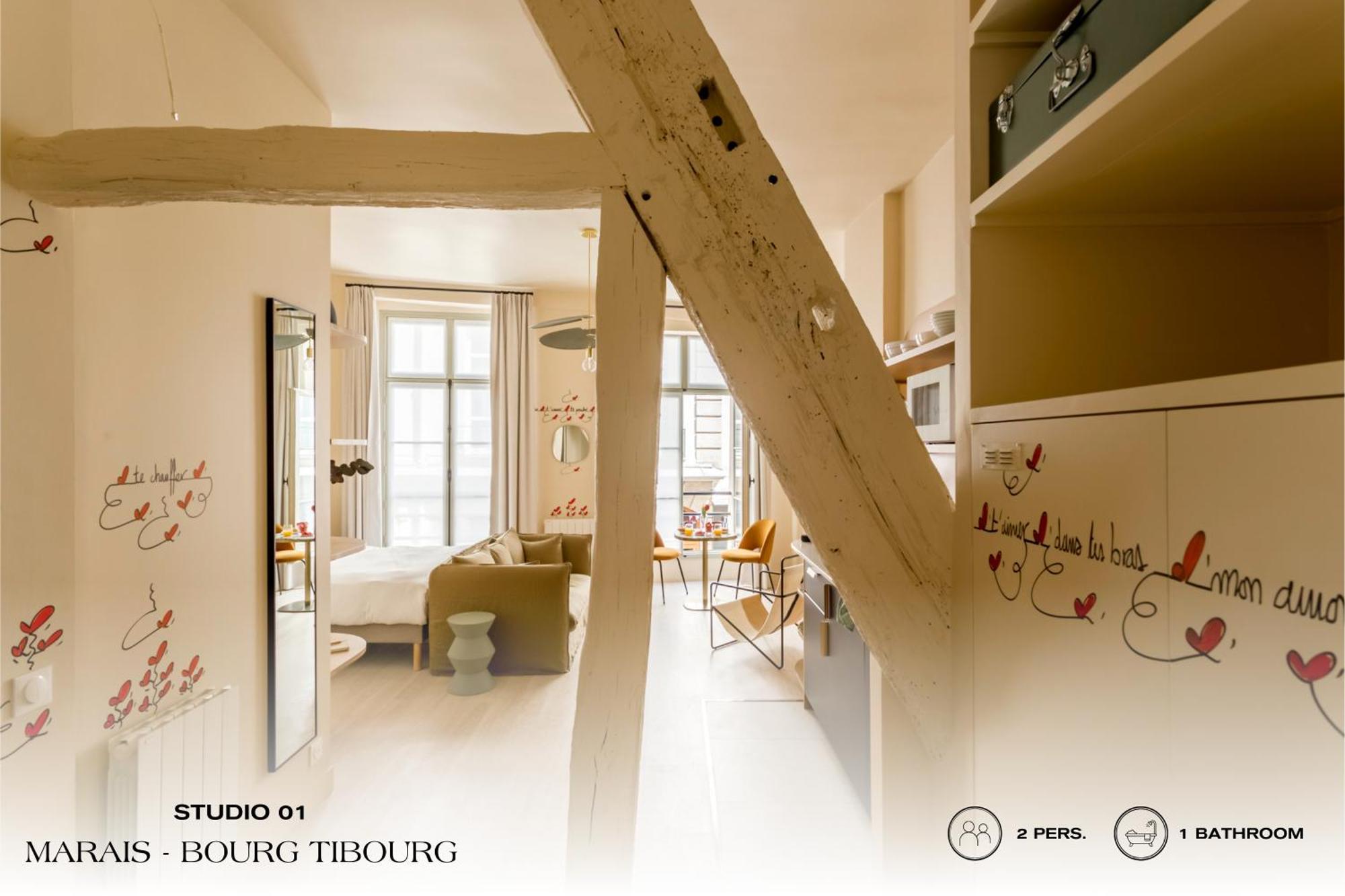 Beauquartier - Marais, Bourg Tibourg Apartment Paris Exterior photo