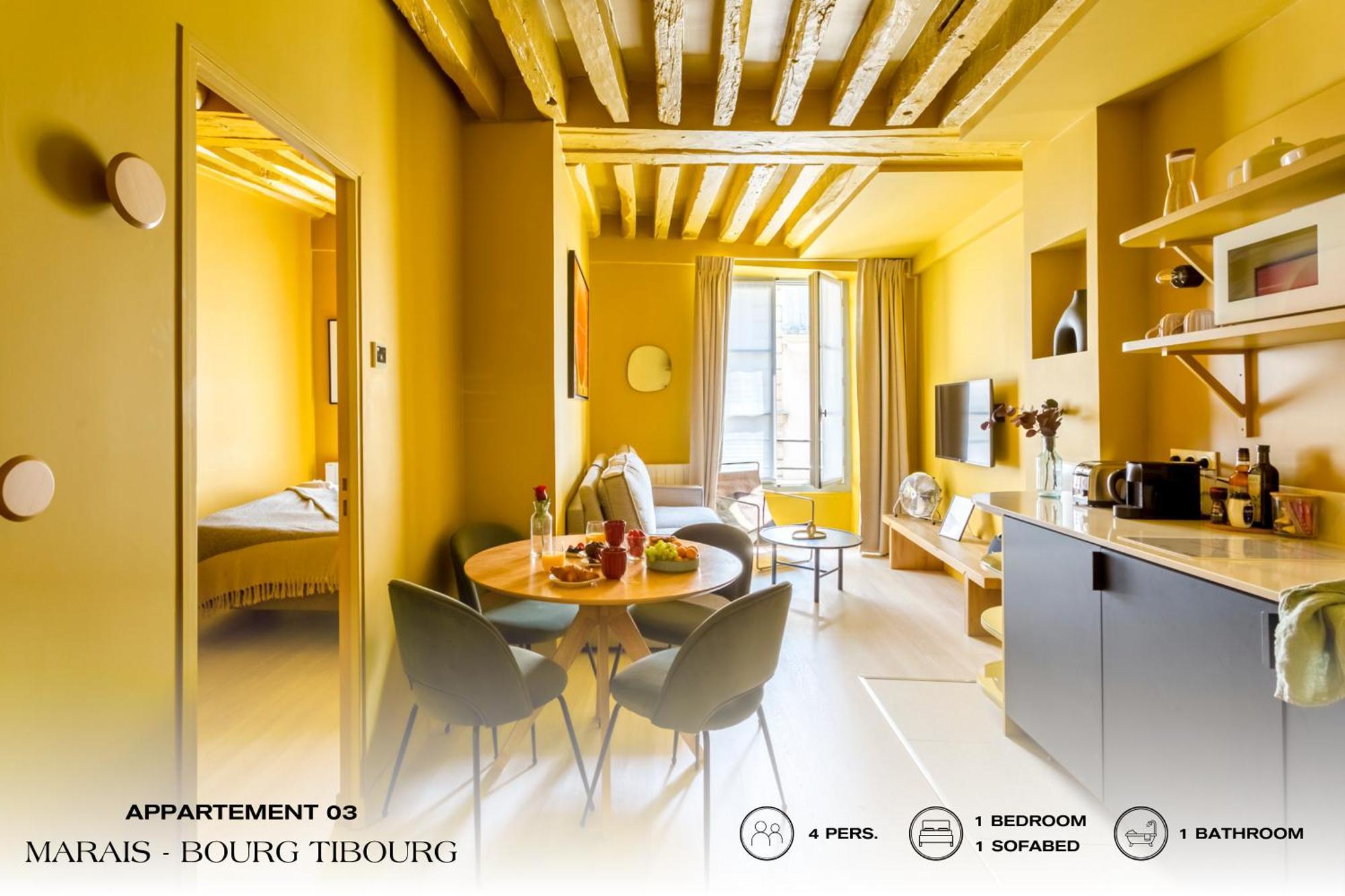 Beauquartier - Marais, Bourg Tibourg Apartment Paris Exterior photo